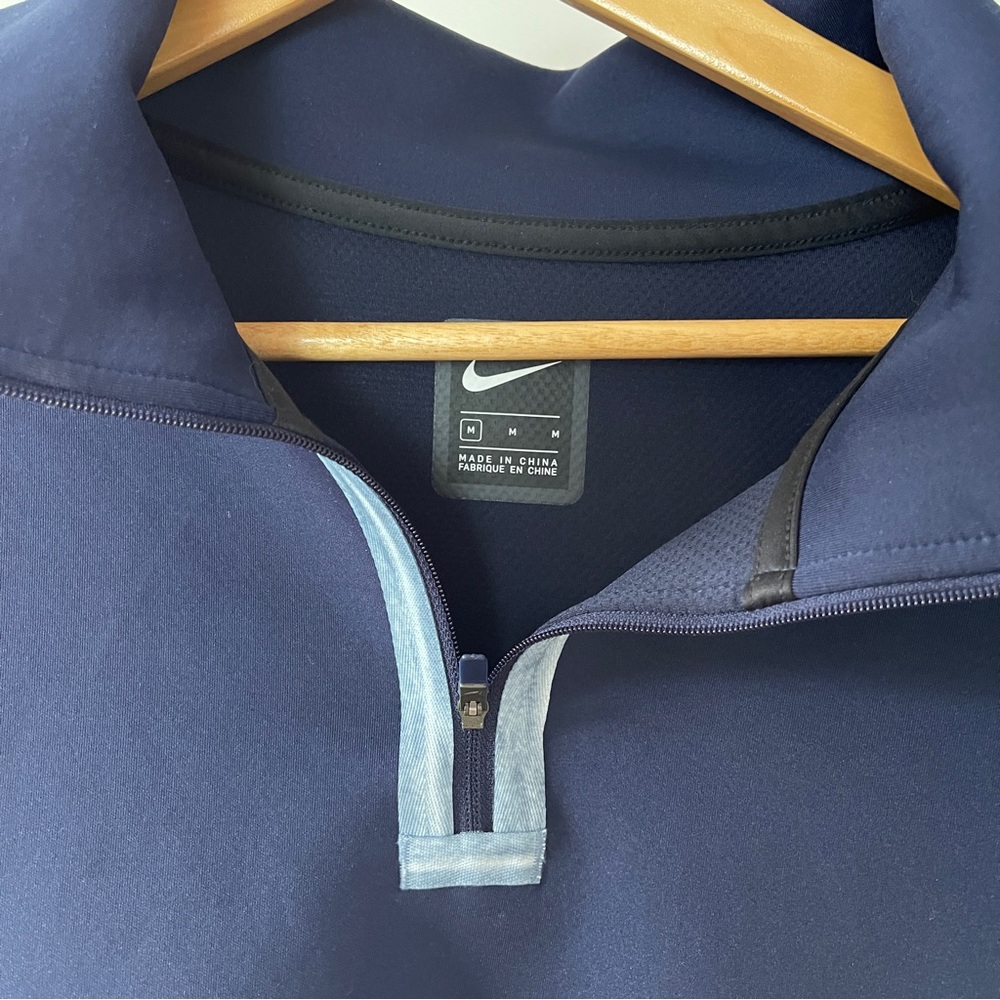 Nike Womens Fleece Training Pullover Navy Blue size M - Picture 3 of 10